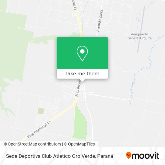 Sede Deportiva Club Atletico Oro Verde map