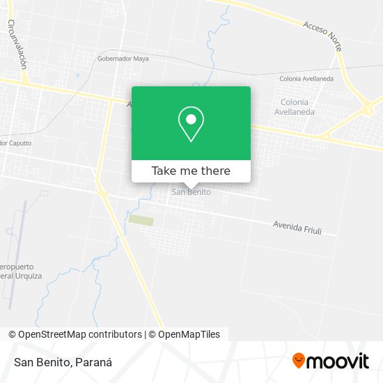 San Benito map