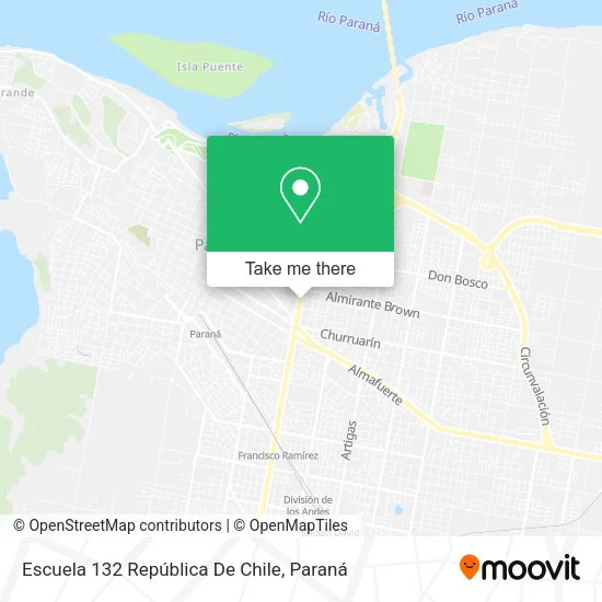 Mapa de Escuela 132 República De Chile