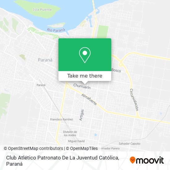 Club Atlético Patronato De La Juventud Católica map