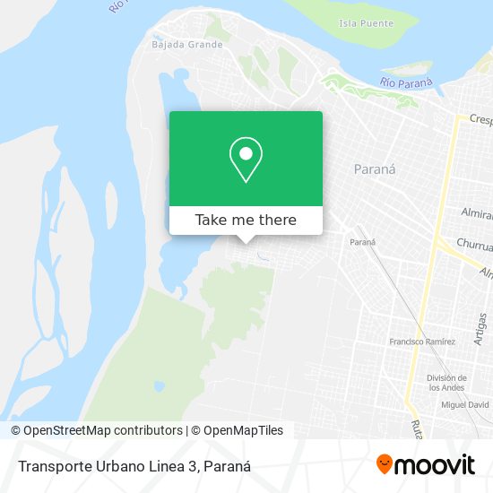 Mapa de Transporte Urbano Linea 3