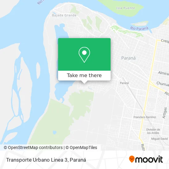 Transporte Urbano Linea 3 map