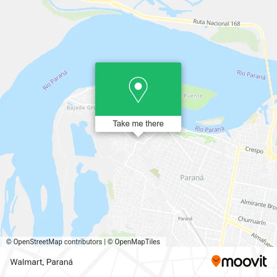 Mapa de Walmart