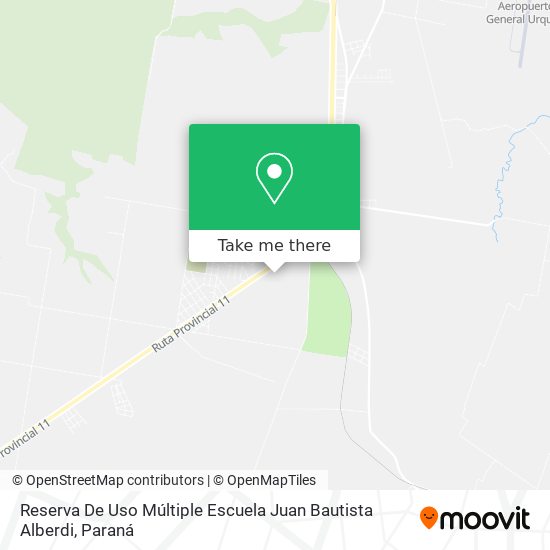 Reserva De Uso Múltiple Escuela Juan Bautista Alberdi map