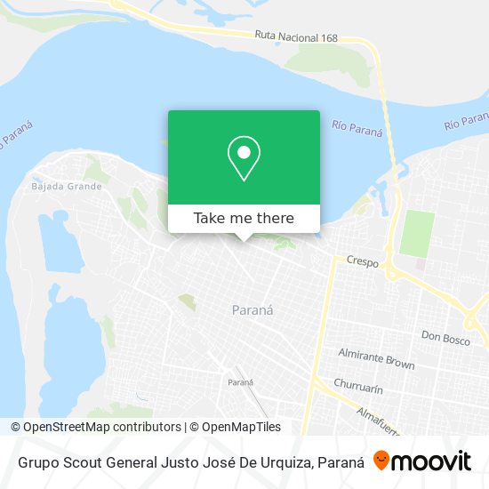 Grupo Scout General Justo José De Urquiza map