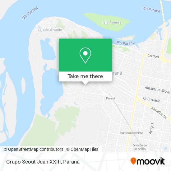 Mapa de Grupo Scout Juan XXIII