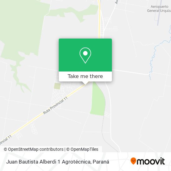 Juan Bautista Alberdi 1 Agrotécnica map
