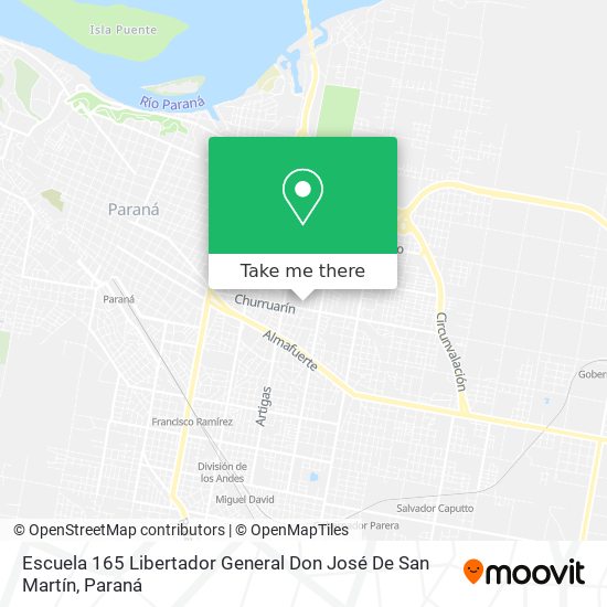 Escuela 165 Libertador General Don José De San Martín map