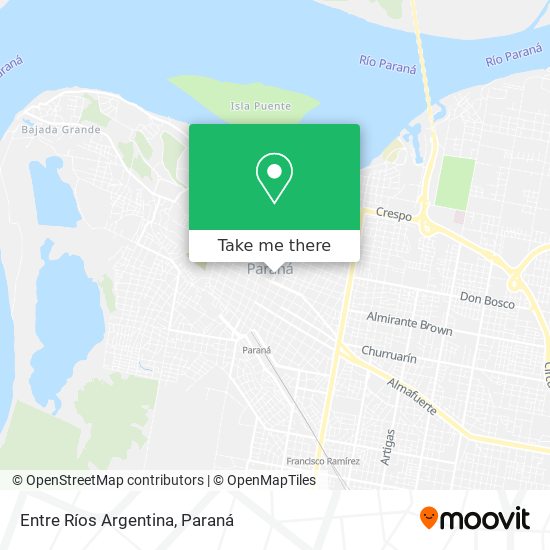Entre Ríos Argentina map