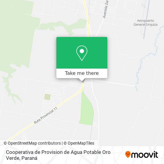 Cooperativa de Provision de Agua Potable Oro Verde map