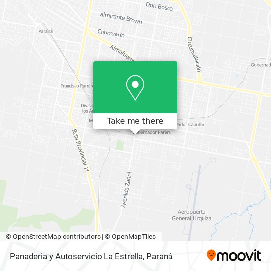 Panaderia y Autoservicio La Estrella map
