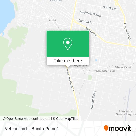 Mapa de Veterinaria La Bonita
