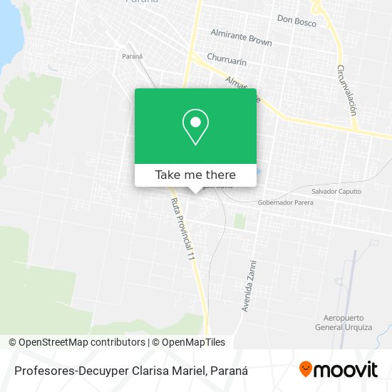 Profesores-Decuyper Clarisa Mariel map