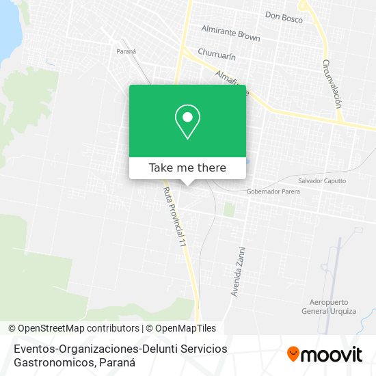 Mapa de Eventos-Organizaciones-Delunti Servicios Gastronomicos