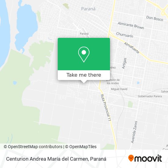 Centurion Andrea María del Carmen map