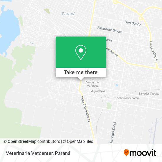 Mapa de Veterinaria Vetcenter