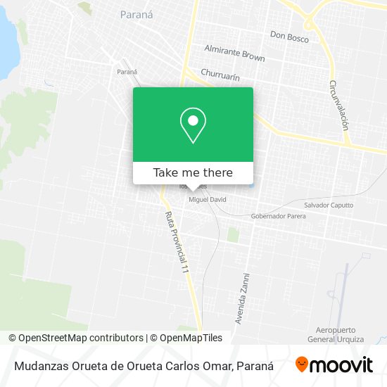 Mapa de Mudanzas Orueta de Orueta Carlos Omar