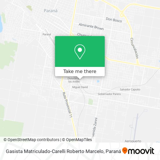 Gasista Matriculado-Carelli Roberto Marcelo map