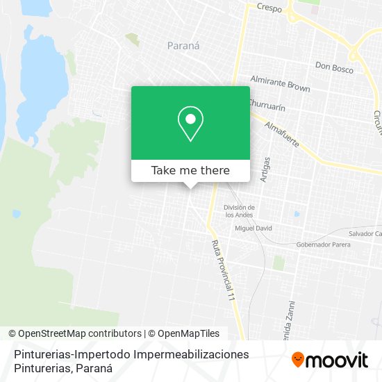 Pinturerias-Impertodo Impermeabilizaciones Pinturerias map