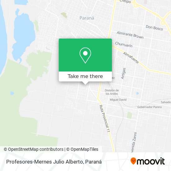 Profesores-Mernes Julio Alberto map