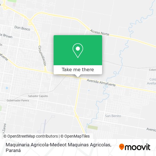 Maquinaria Agricola-Medeot Maquinas Agricolas map