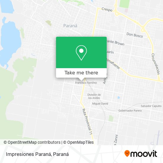 Mapa de Impresiones Paraná