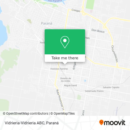 Mapa de Vidrieria-Vidrieria ABC