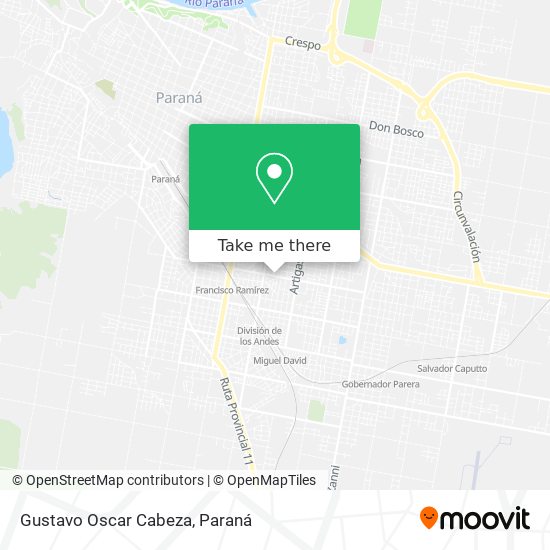 Mapa de Gustavo Oscar Cabeza