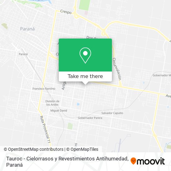 Mapa de Tauroc - Cielorrasos y Revestimientos Antihumedad