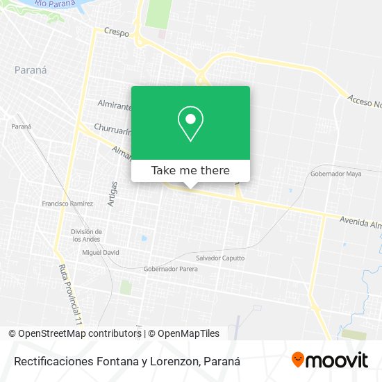 Rectificaciones Fontana y Lorenzon map