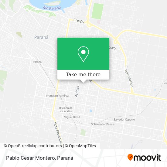 Pablo Cesar Montero map