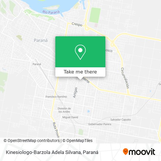 Mapa de Kinesiologo-Barzola Adela Silvana