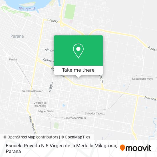 Escuela Privada N 5 Virgen de la Medalla Milagrosa map