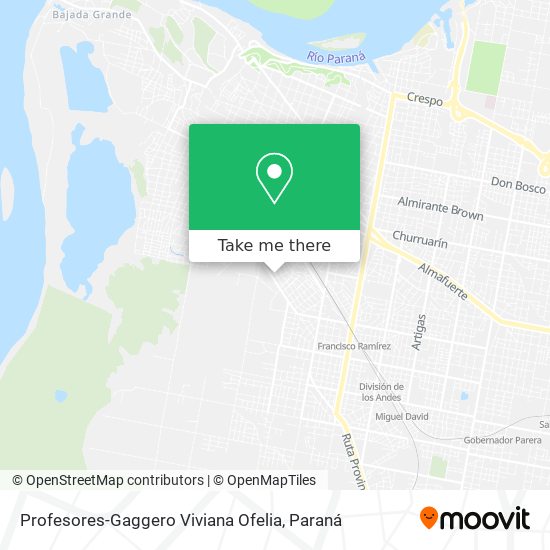 Profesores-Gaggero Viviana Ofelia map