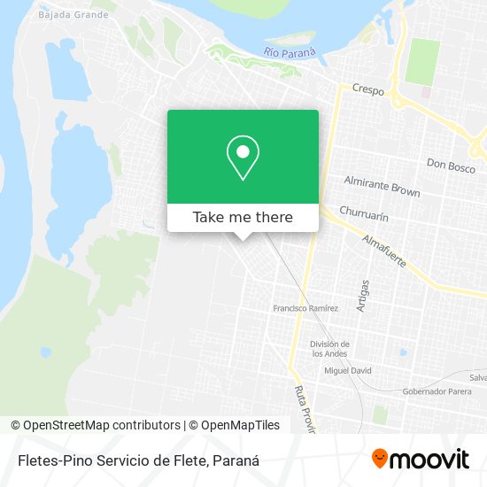 Mapa de Fletes-Pino Servicio de Flete