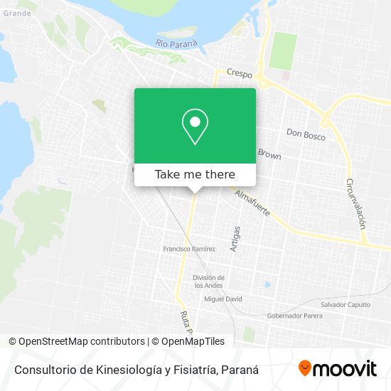 Consultorio de Kinesiología y Fisiatría map
