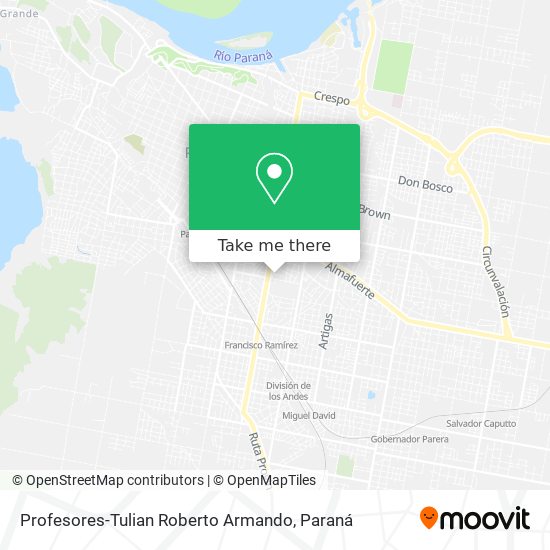 Profesores-Tulian Roberto Armando map