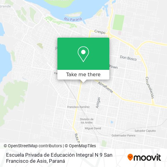 Escuela Privada de Educación Integral N 9 San Francisco de Asis map