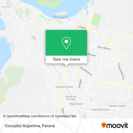 Gonzalez Argentina map