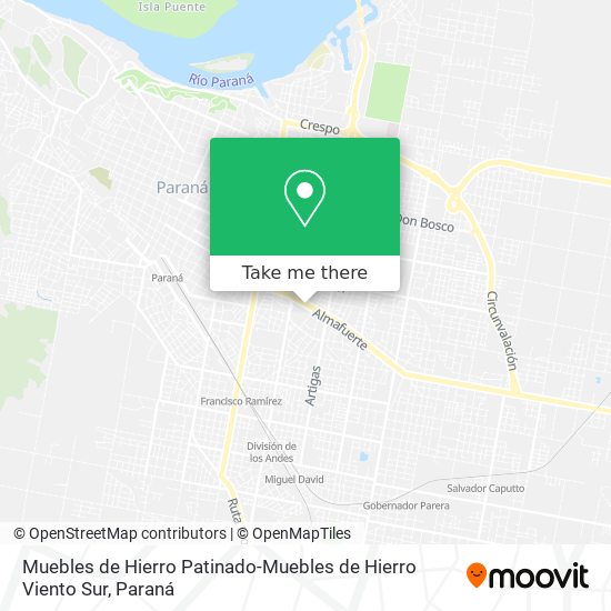 Muebles de Hierro Patinado-Muebles de Hierro Viento Sur map