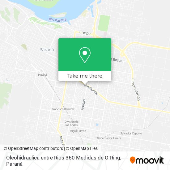 Oleohidraulica entre Rios 360 Medidas de O´Ring map