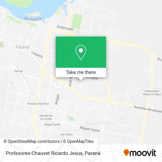 Profesores-Chauvet Ricardo Jesus map