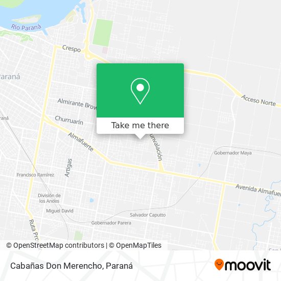 Mapa de Cabañas Don Merencho