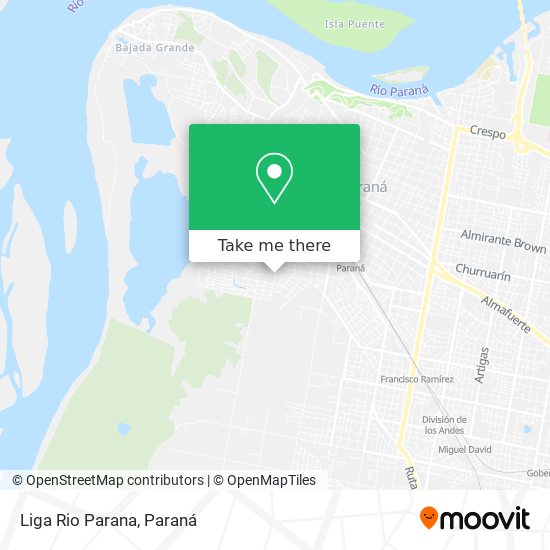 Liga Rio Parana map