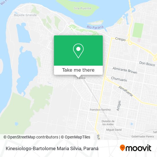 Kinesiologo-Bartolome Maria Silvia map
