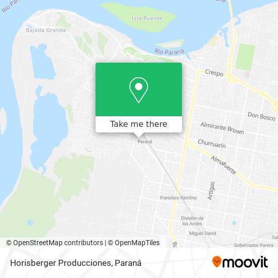 Mapa de Horisberger Producciones
