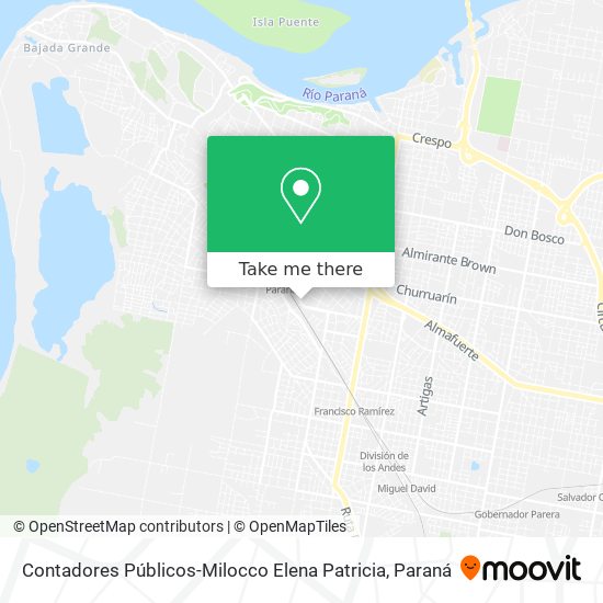 Contadores Públicos-Milocco Elena Patricia map