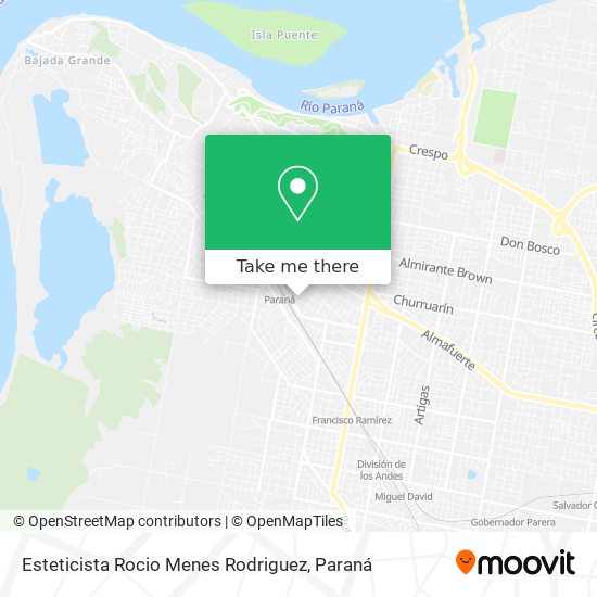 Esteticista Rocio Menes Rodriguez map