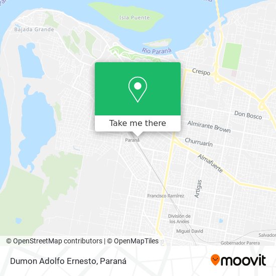 Mapa de Dumon Adolfo Ernesto