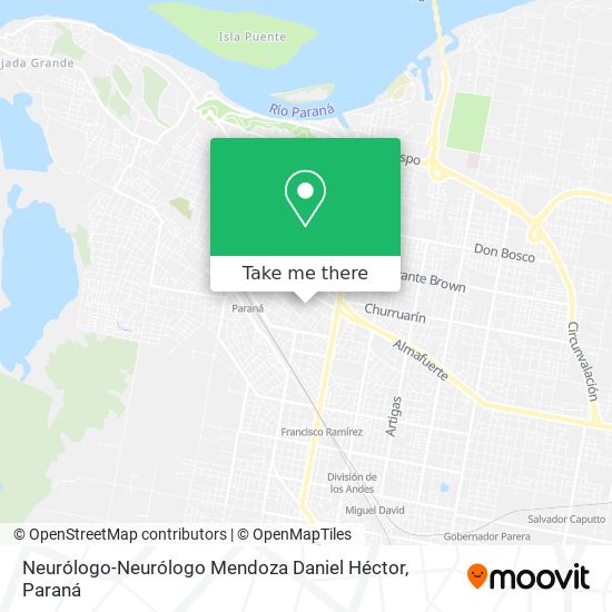 Mapa de Neurólogo-Neurólogo Mendoza Daniel Héctor